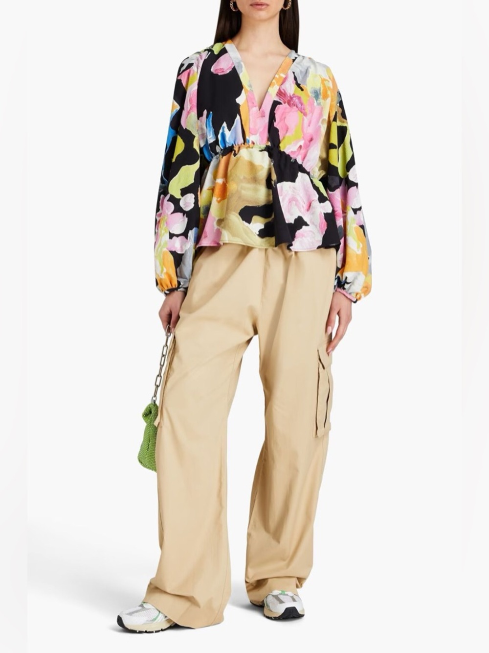 Stine Goya Toni printed crepe blouse